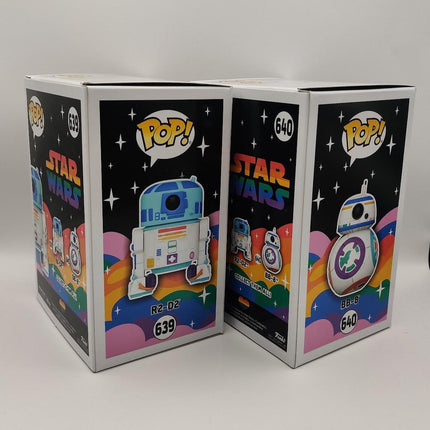 Funko Pop | #639 and 640 Pride BB-8 and R2-D2 Bundle | Star wars