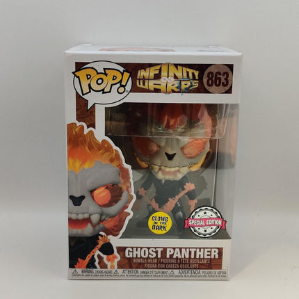 Funko Pop | #863 Ghost Panther GITD | Marvel Infinity Warps