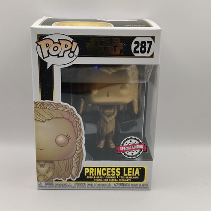 Funko Pop | #287 Princess Leia (Ewok Village) (Gold) | Star Wars