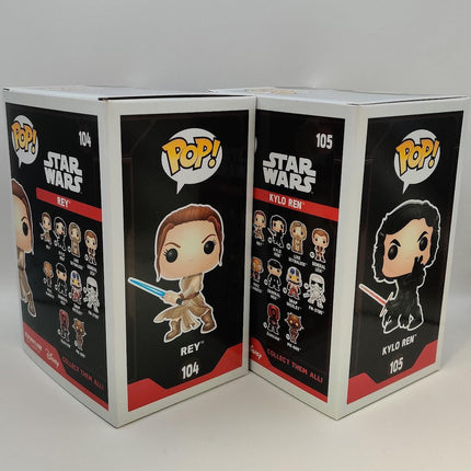 Funko Pop | #104 105 Rey and Kylo Ren Bundle | Star Wars