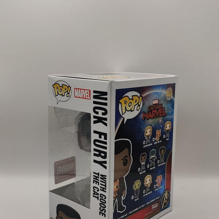 Funko Pop | #447 Nick Fury with Goose the Cat | Captain Marvel