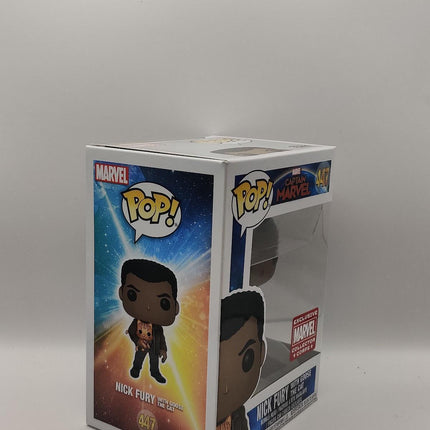 Funko Pop | #447 Nick Fury with Goose the Cat | Captain Marvel