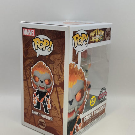 Funko Pop | #863 Ghost Panther GITD | Marvel Infinity Warps