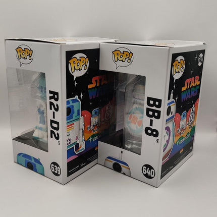 Funko Pop | #639 and 640 Pride BB-8 and R2-D2 Bundle | Star wars