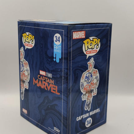 Funko Pop | #34 Captain Marvel | Marvel Art Series