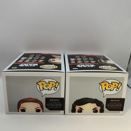 Funko Pop | #104 105 Rey and Kylo Ren Bundle | Star Wars