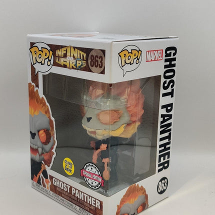 Funko Pop | #863 Ghost Panther GITD | Marvel Infinity Warps