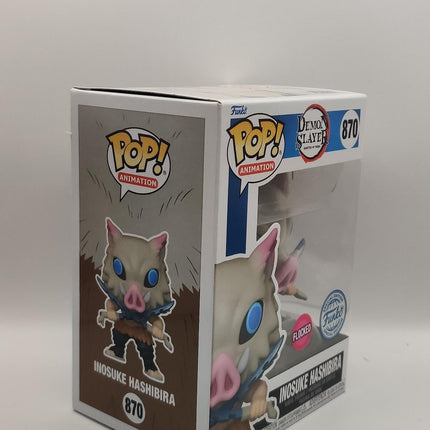 Funko Pop | #870 Inosuke Hashibira ( Flocked) | Demon Slayer