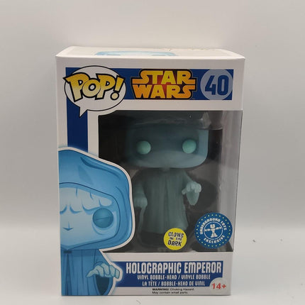 Funko Pop | #40 Holographic Emperor Palpatine GITD | Star Wars