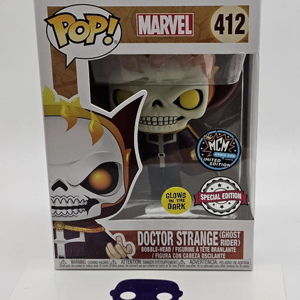 Funko Pop | #412 Doctor Strange (Ghost Rider) | Marvel | Glow | Exclusive
