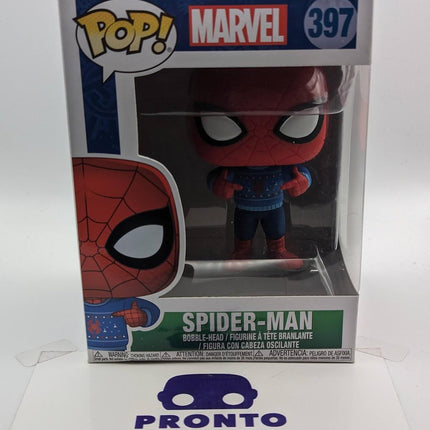 Funko Pop | #397 Spider-Man (Wearing Sweater) | Marvel | Spider-Man