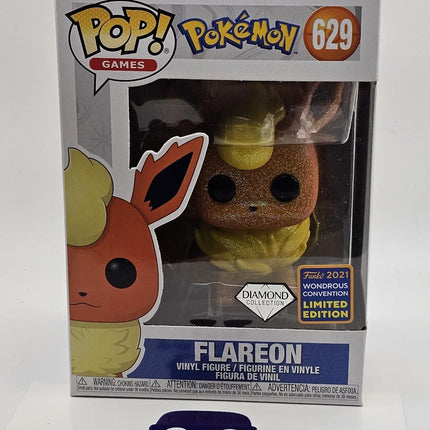 Funko Pop | #629 Flareon (Diamond) (WonderCon) | Wondercon | Diamond | Exclusive