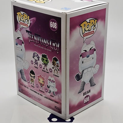 Funko Pop | #608 Bear (The Night Begins To Shine) (Flocked) | Teen Titans Go