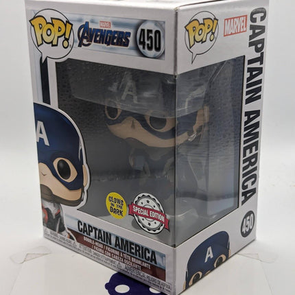 Funko Pop | #450 Captain America  | Dc | Glow