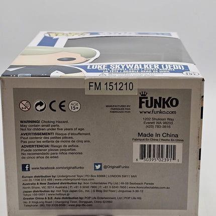Funko Pop | #11 Luke Skywalker (Jedi) Blue Box Lovely Cond | Star Wars