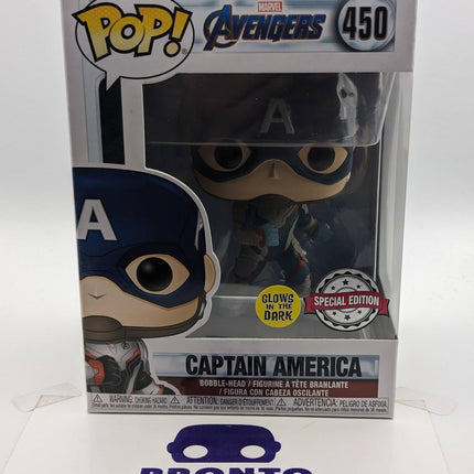 Funko Pop | #450 Captain America  | Dc | Glow