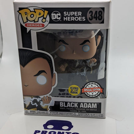 Funko Pop | #348 Black Adam with Energy (Glow in the Dark) POP! | Heroes | Glow
