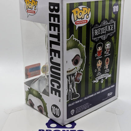 Funko Pop | #1010 Beetlejuice (Handbook) | Beetlejuice | Glow | Exclusive