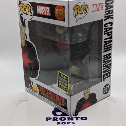 Funko Pop | #657 Dark Captain Marvel [Summer Convention] | Marvel
