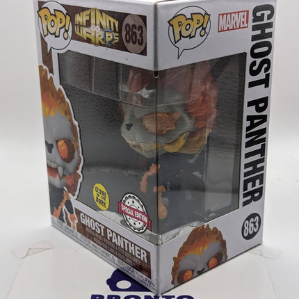 Funko Pop | #12 Ghost Panther (Glow In The Dark) | Infinity Warps  | Glow