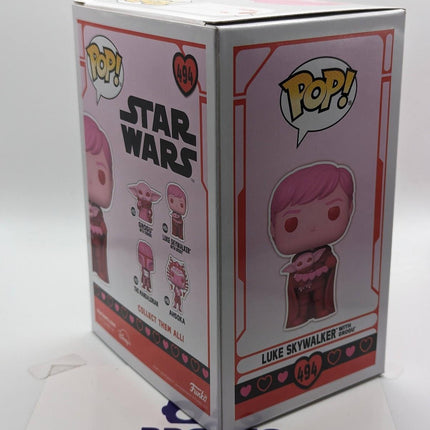 Funko Pop | #494 Luke Skywalker with Grogu | Star Wars | Valentine