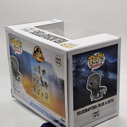 Funko Pop | #1212 Velociraptors (Blue and Beta) | Movies | Jurassic DAMAGED BOX