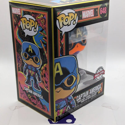 Funko Pop | #648 Captain America | Blacklight | Marvel