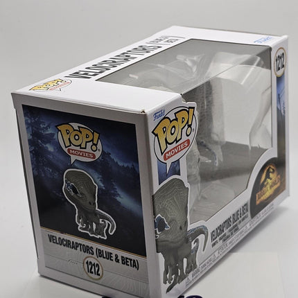 Funko Pop | #1212 Velociraptors (Blue and Beta) | Movies | Jurassic DAMAGED BOX
