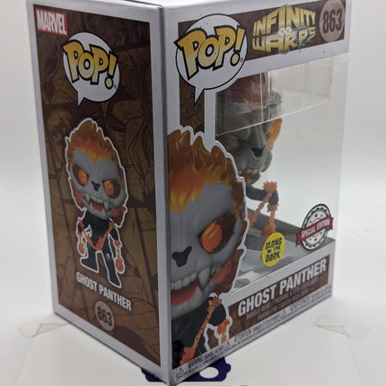 Funko Pop | #12 Ghost Panther (Glow In The Dark) | Infinity Warps  | Glow