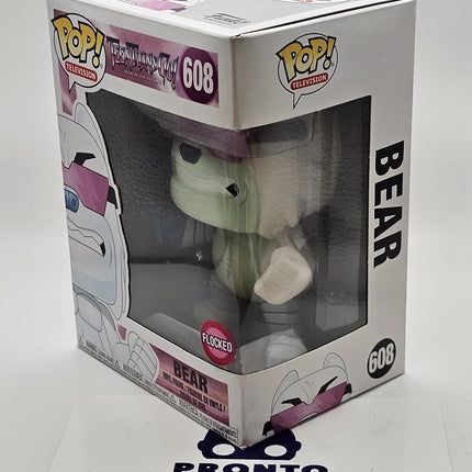 Funko Pop | #608 Bear (The Night Begins To Shine) (Flocked) | Teen Titans Go