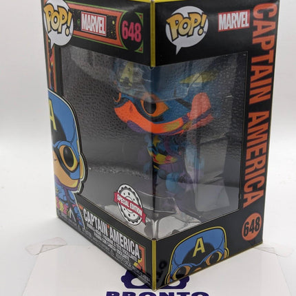 Funko Pop | #648 Captain America | Blacklight | Marvel