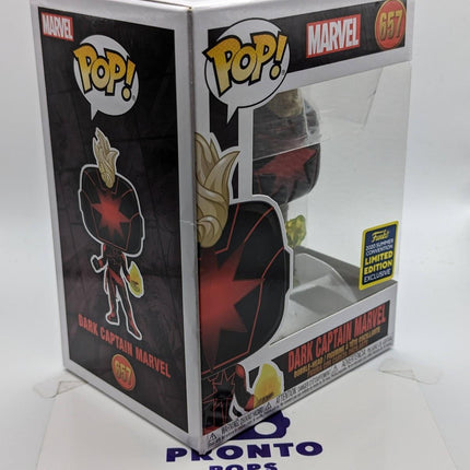 Funko Pop | #657 Dark Captain Marvel [Summer Convention] | Marvel