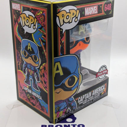 Funko Pop | #648 Captain America | Blacklight | Marvel